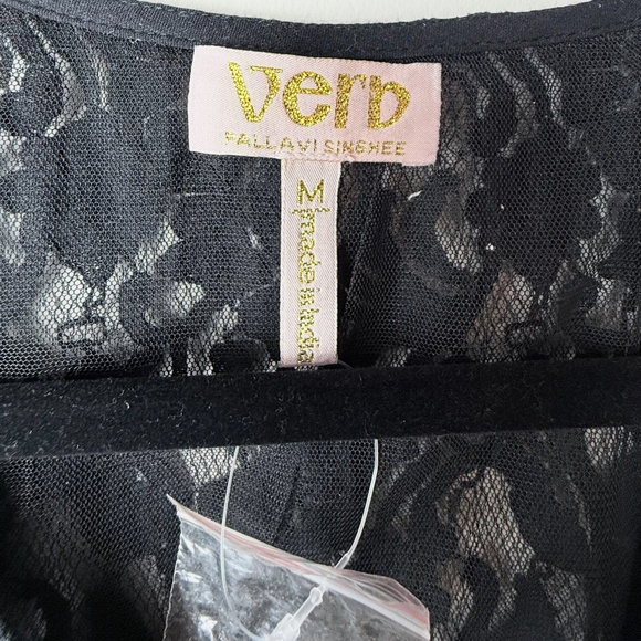 Anthropologie Verb Pallavi Beaded V-Neck Fringe Vest Tank Top Medium NWOT (H) - Picture 6 of 9